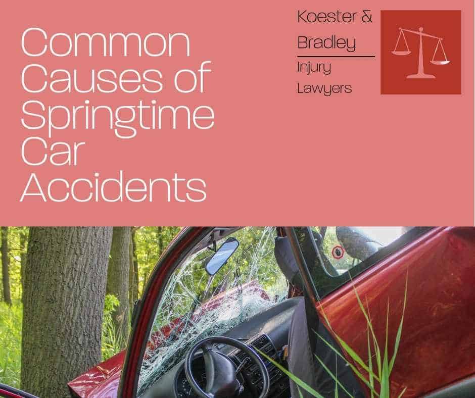 Common Causes of Spring Time Car Accident Image